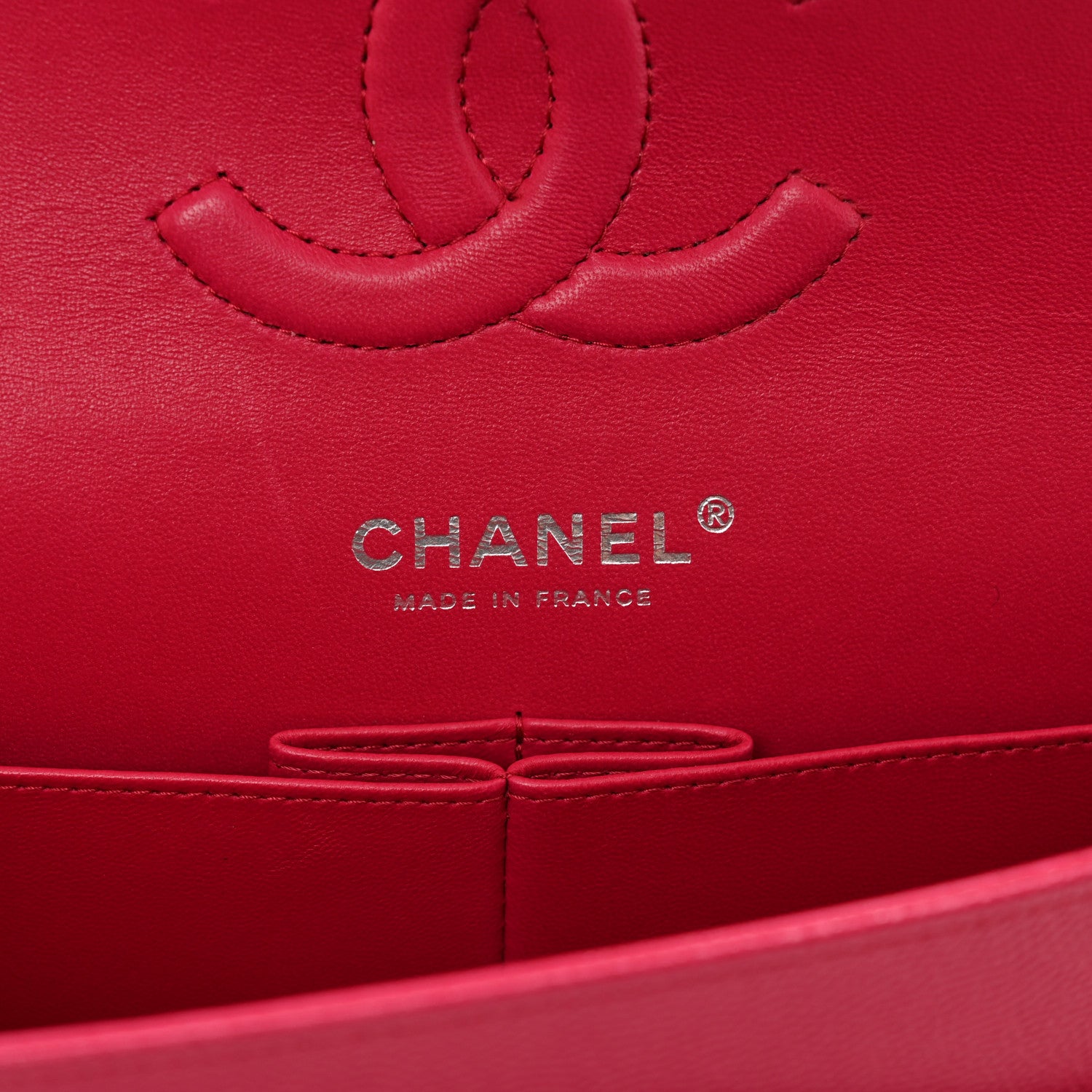 Chanel Caviar Quilted Medium Double Flap Dark Pink 7 of 10