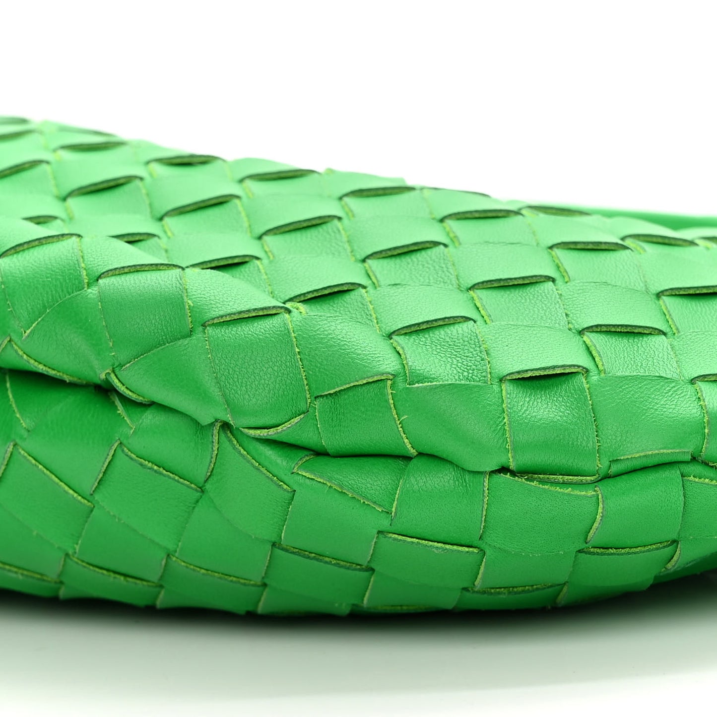 Nappa Intrecciato Small Turn Pouch Parakeet
