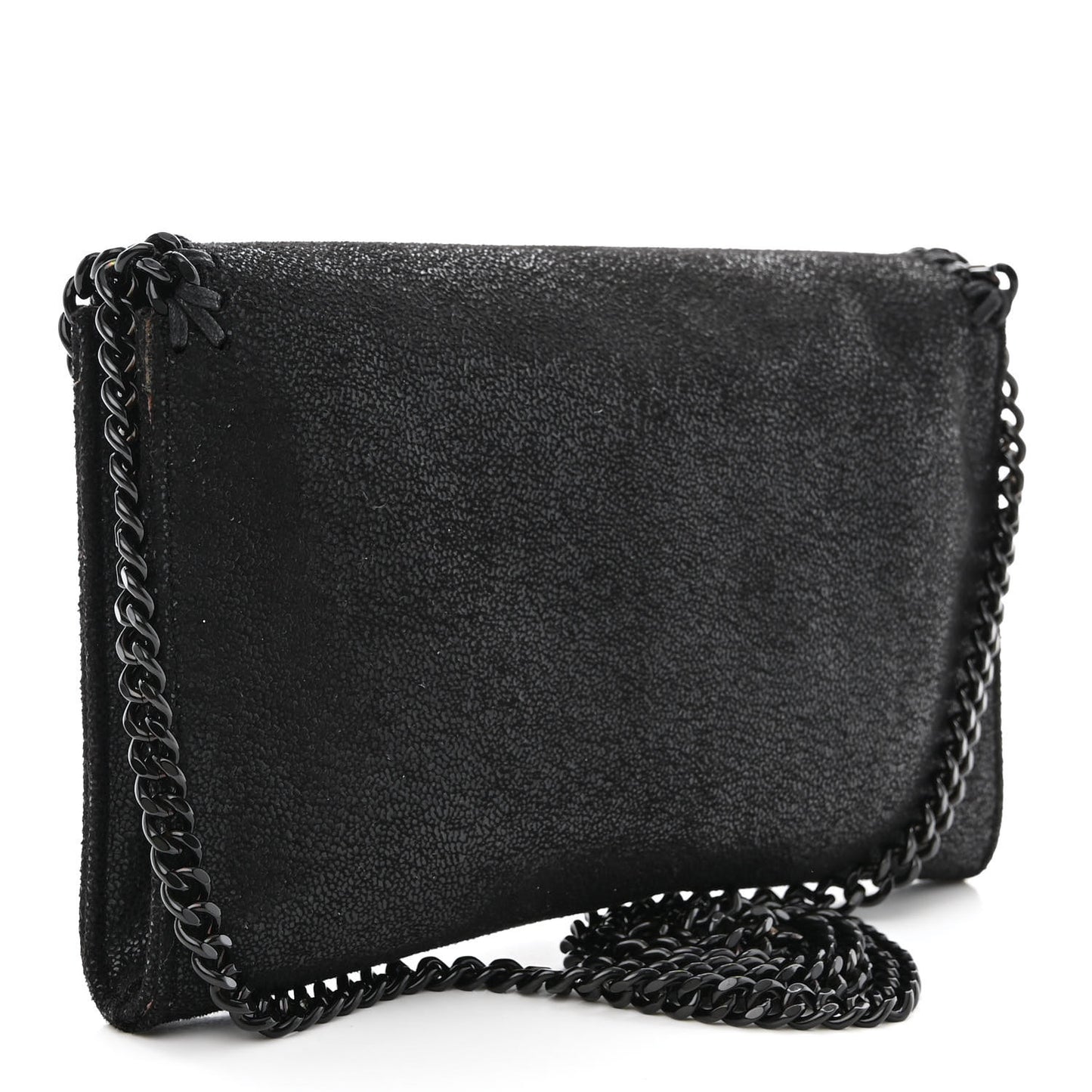 Shaggy Deer Mini Falabella Crossbody Bag Black
