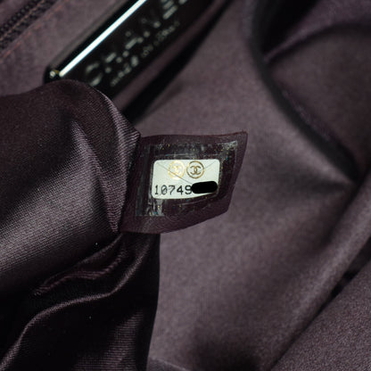 Chanel Lambskin Embroidered Frame Bag Violet Fonce 7 of 8