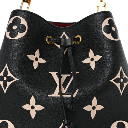 Louis Vuitton Empreinte Monogram Giant Neonoe MM Black Beige 8 of 12