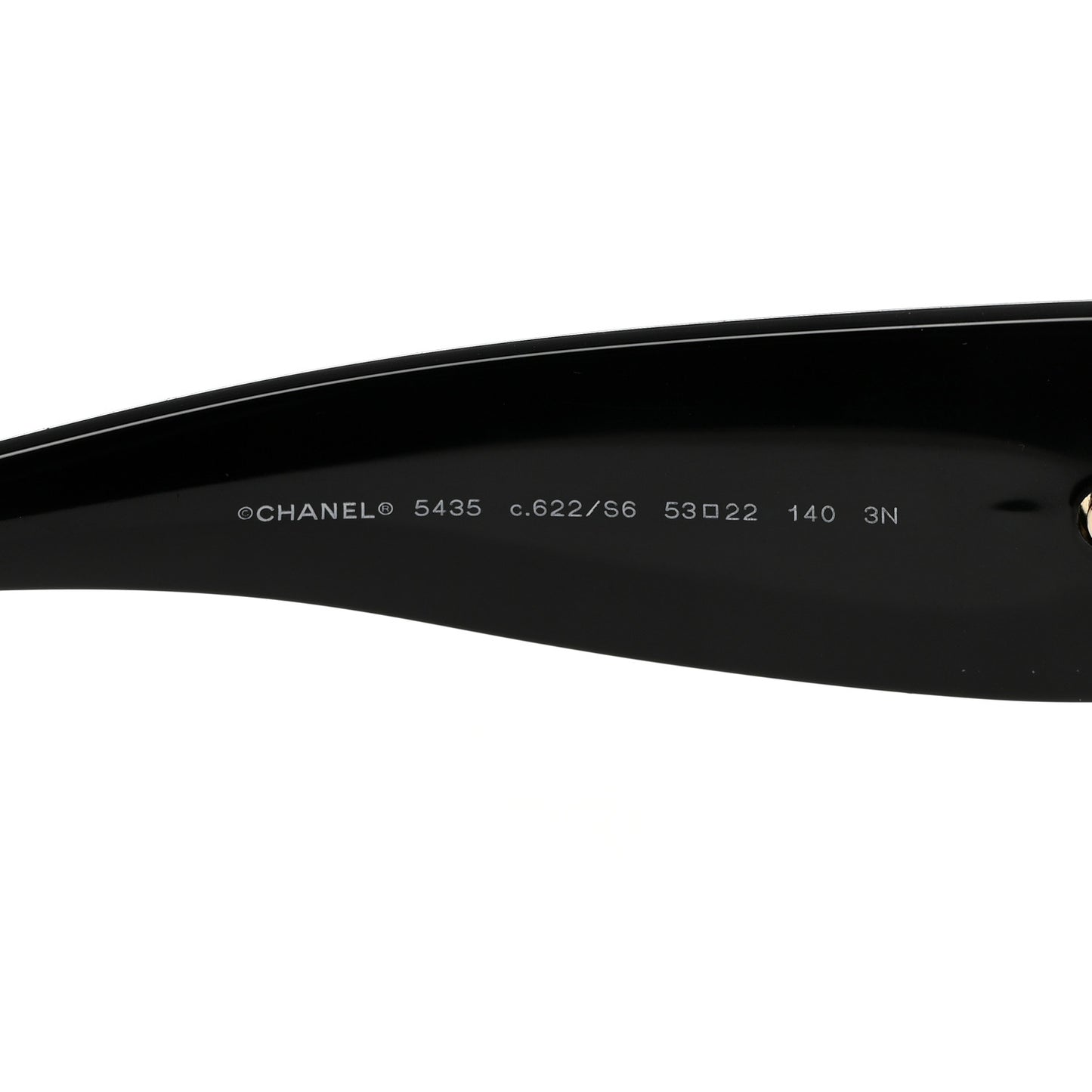 Acetate Rectangle Sunglasses 5435 Black