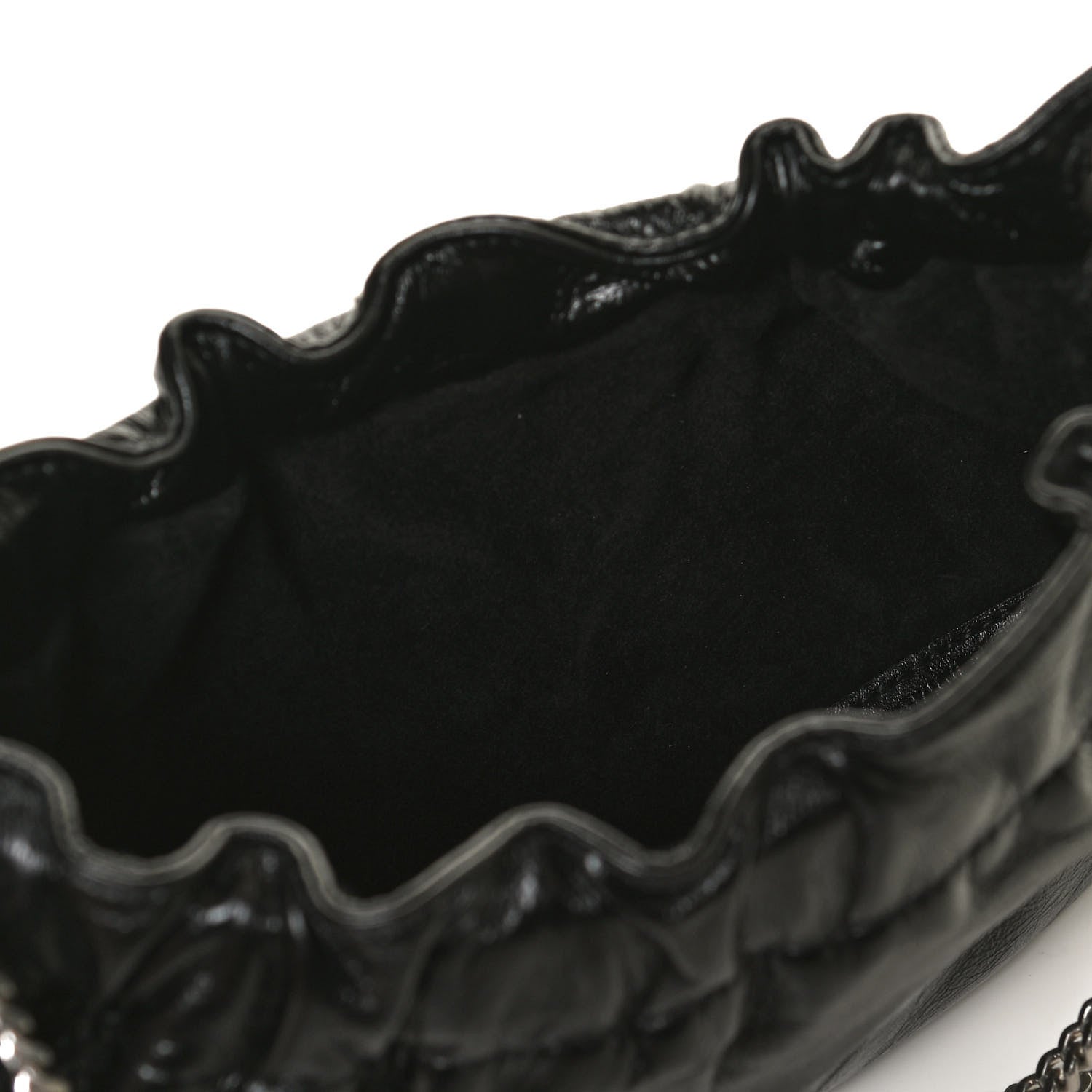 Saint Laurent Calfskin Pac Ruched Hobo Black 11 of 11