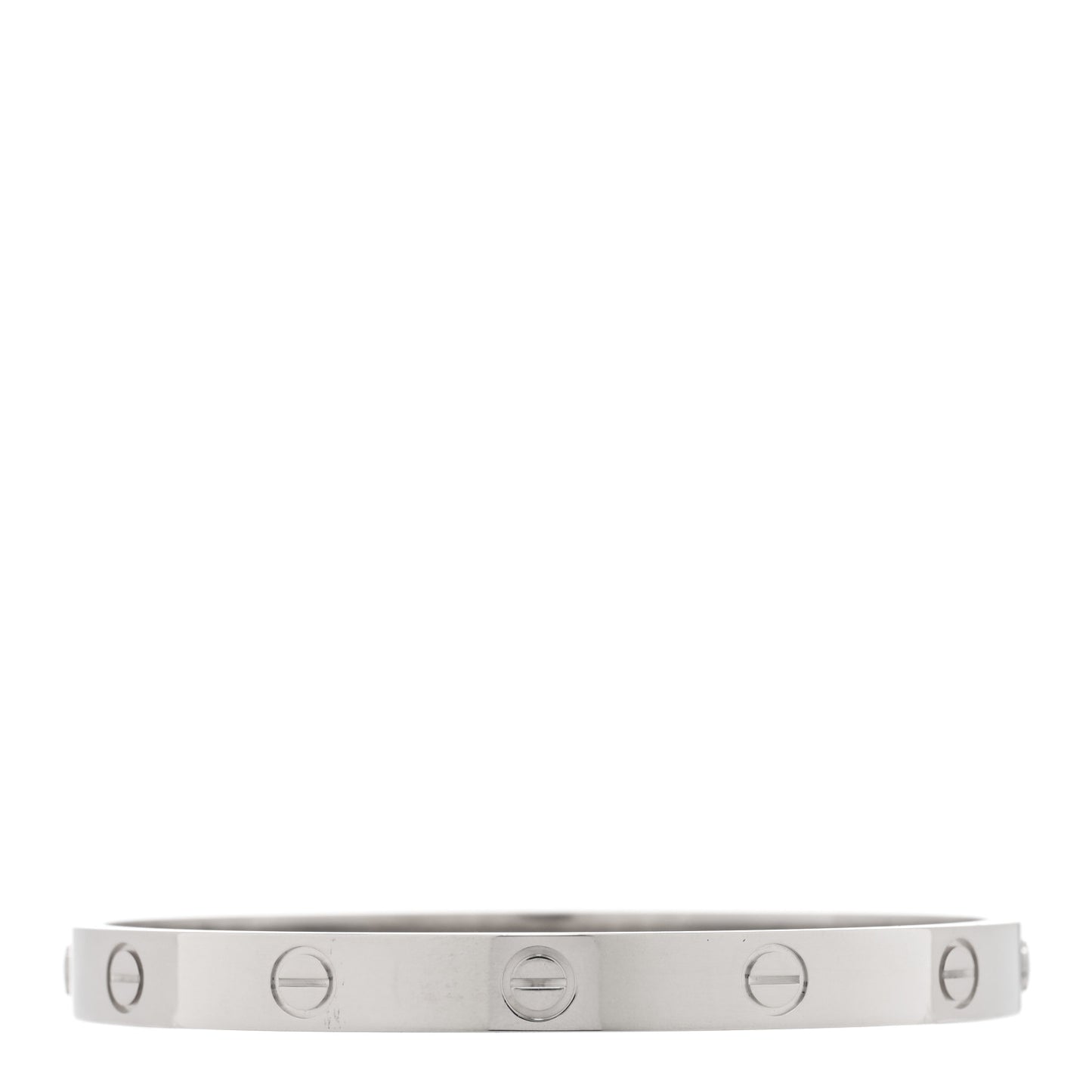 18K White Gold LOVE Bracelet 17