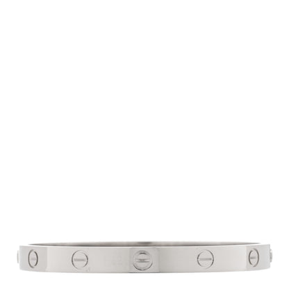 Cartier 18K White Gold LOVE Bracelet 17 1 of 7