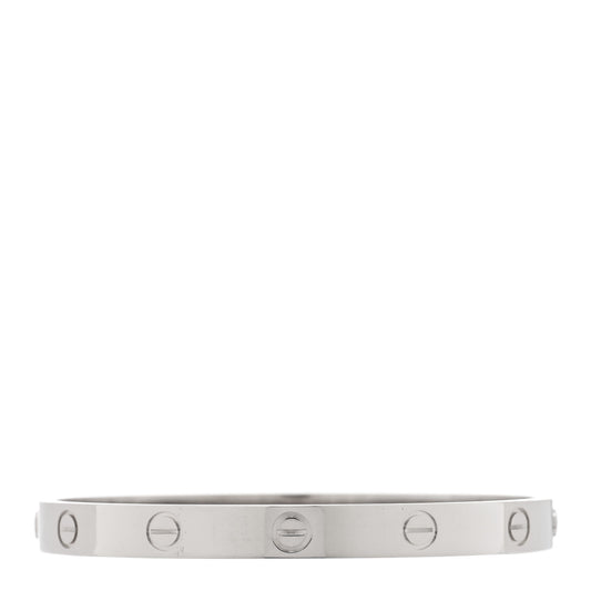 18K White Gold LOVE Bracelet 17