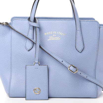 Gucci Dollar Calfskin Mini Swing Top Handle Bag Mineral Blue 7 of 13