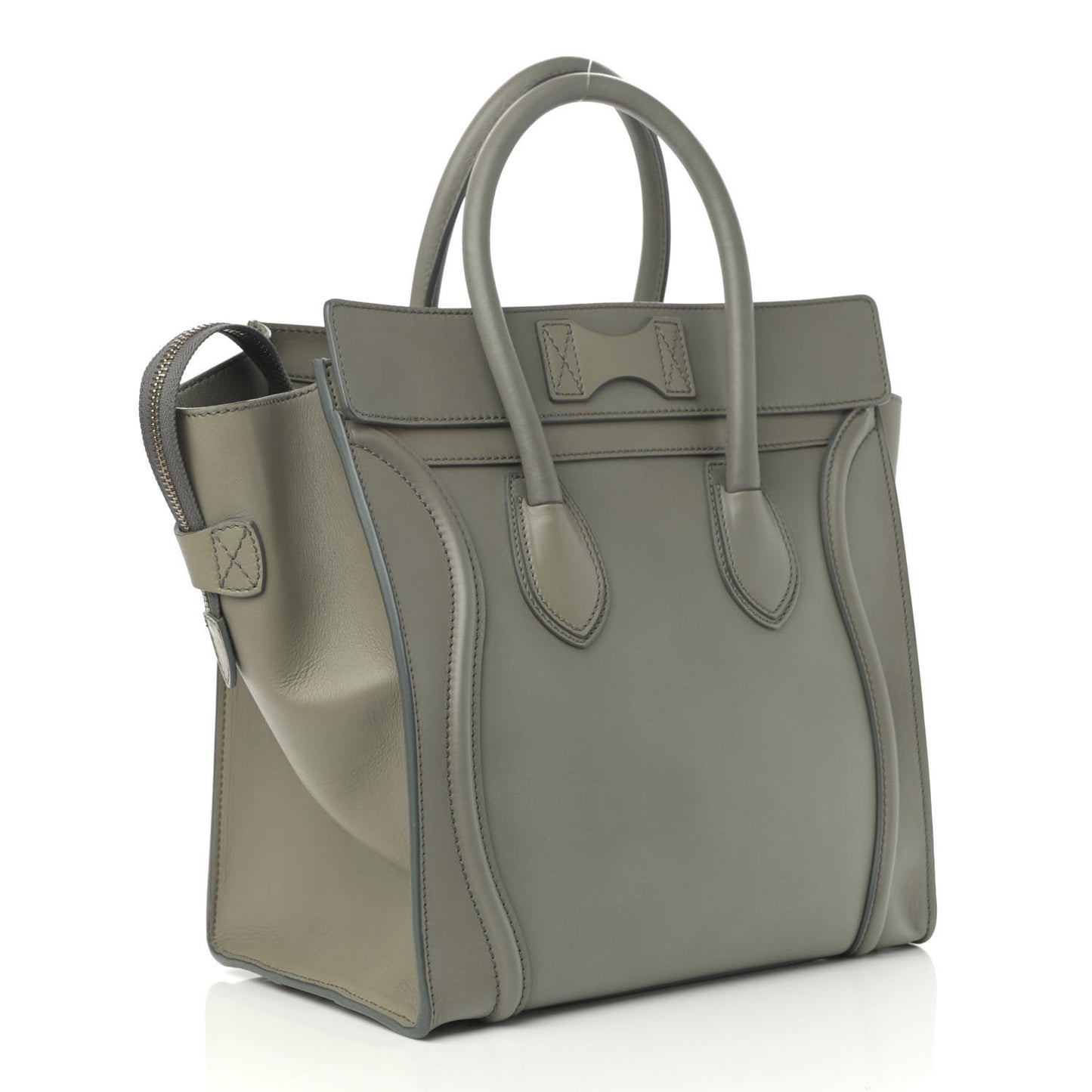 Smooth Calfskin Mini Luggage Almond