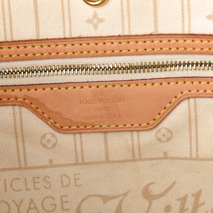 Louis Vuitton Damier Azur Neverfull MM 6 of 9