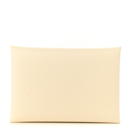 Hermes Epsom Verso Calvi Duo Card Case Nata Jaune Poussin 1 of 7