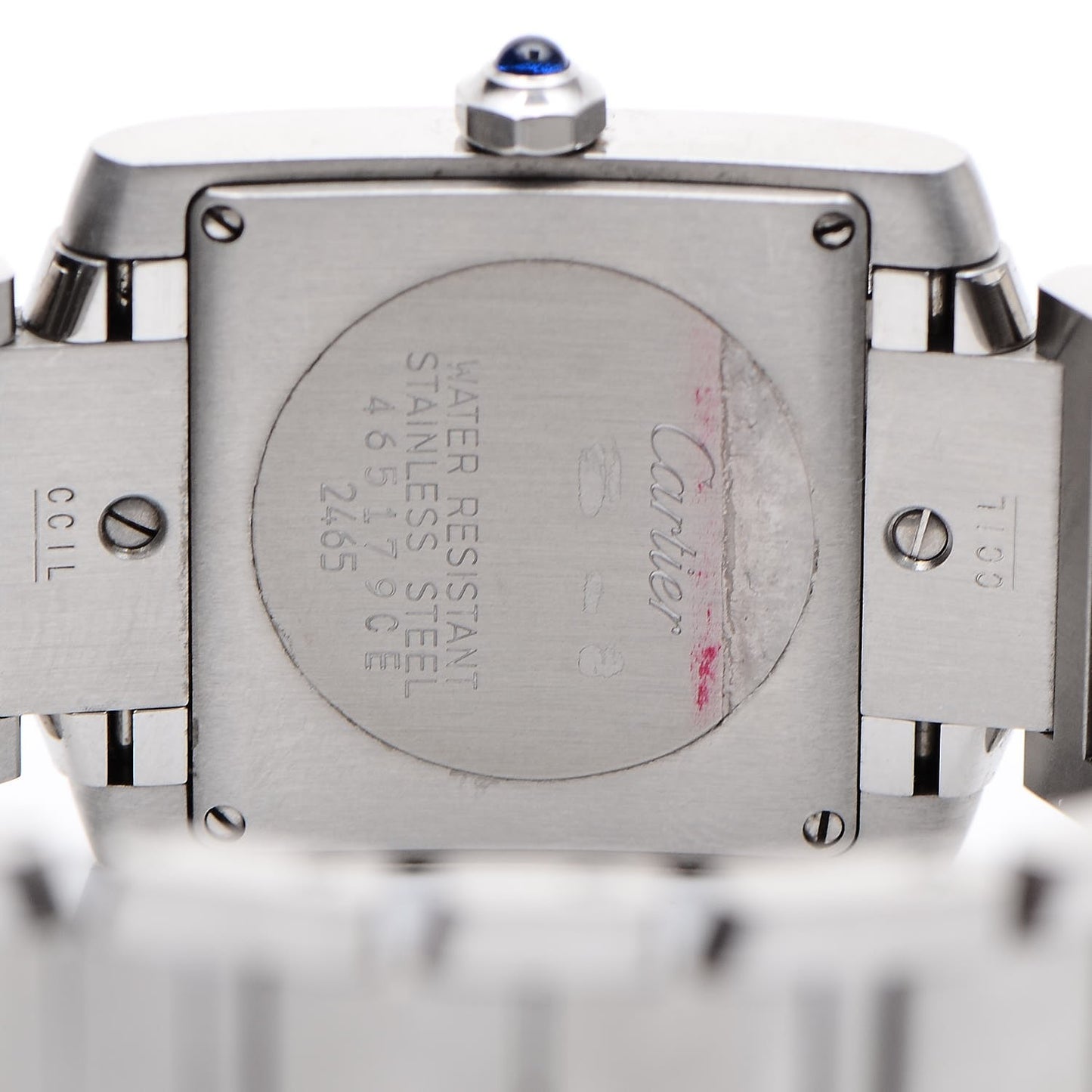 Stainless Steel 25mm Tank Francaise Quartz Watch