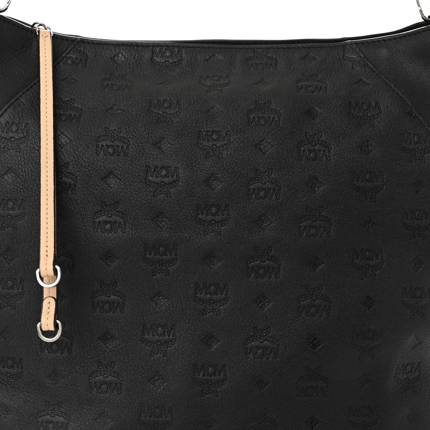 MCM Calfskin Ottomar Large Klara Hobo Black Black 8 of 12