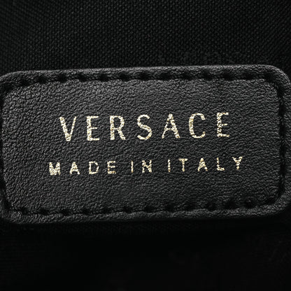 Versace Nylon Goatskin Studded Palazzo Medusa Backpack Black 7 of 21