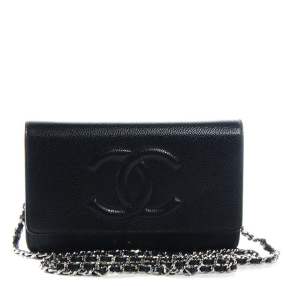 Chanel Caviar Wallet on Chain WOC Black 1 of 9