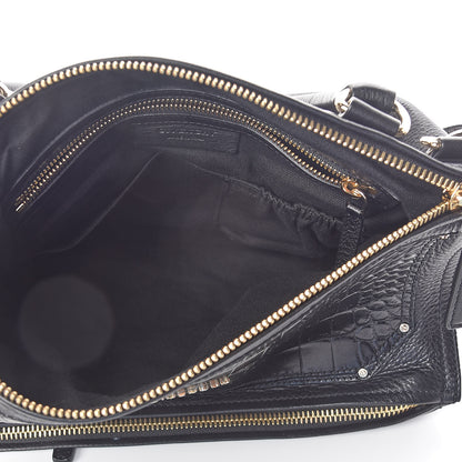 Givenchy Calfskin Crocodile Embossed Medium Pandora Black 5 of 9
