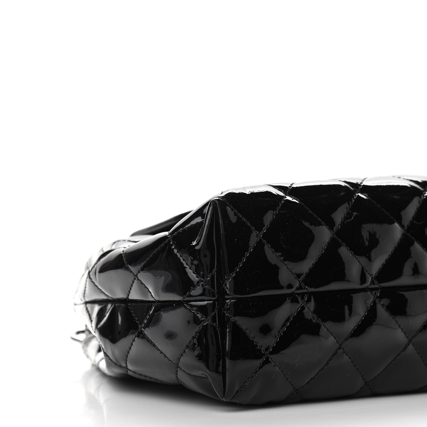 Chanel Patent Quilted Large Coco Shine Accordion Flap Black 8 of 10