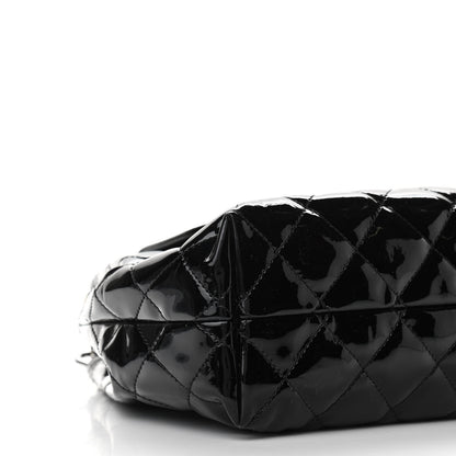 Chanel Patent Quilted Large Coco Shine Accordion Flap Black 8 of 10