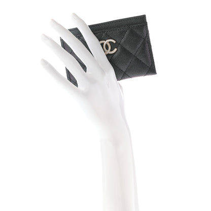 Chanel Iridescent Caviar Quilted Card Holder Black 2 of 8
