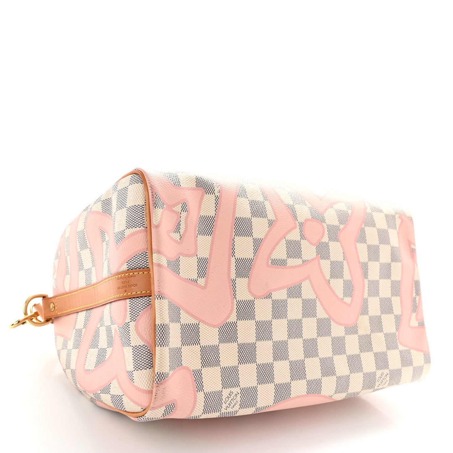 Damier Azur Tahitienne Speedy Bandouliere 30 Rose Ballerine