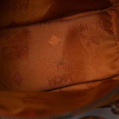MCM Visetos Mini Boston Bag Cognac 10 of 28