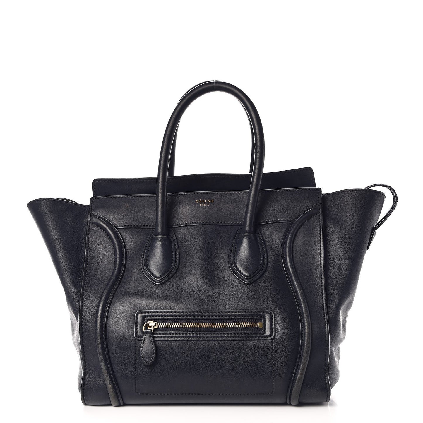 Smooth Calfskin Mini Luggage Navy Blue