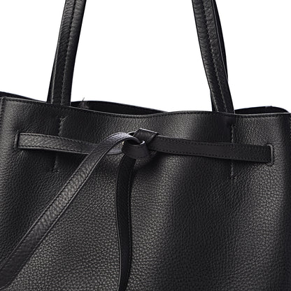Celine Soft Grained Calfskin Small Belt Cabas Phantom Black 10 of 10