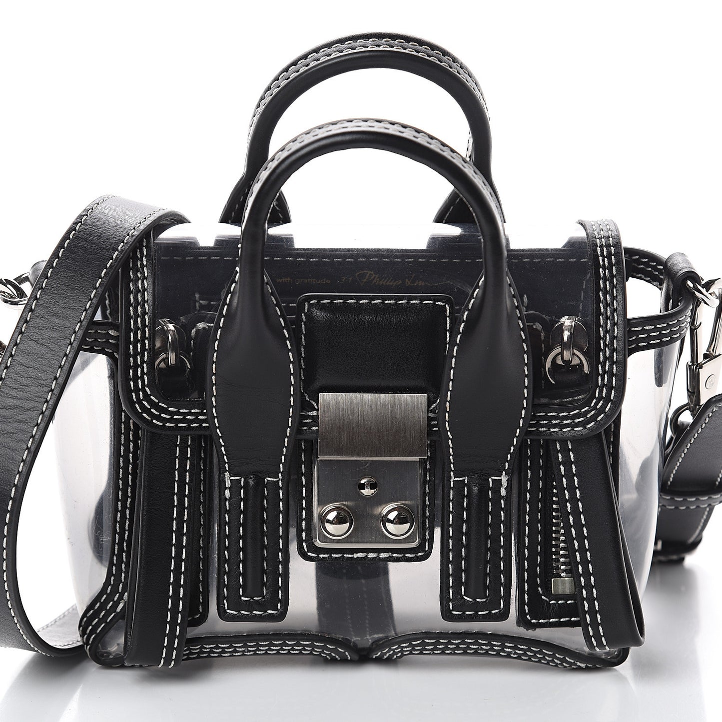 3.1 Calfskin PVC Mini Pashli Satchel Black