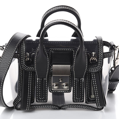 3.1 Phillip Lim 3.1 Calfskin PVC Mini Pashli Satchel Black 6 of 8
