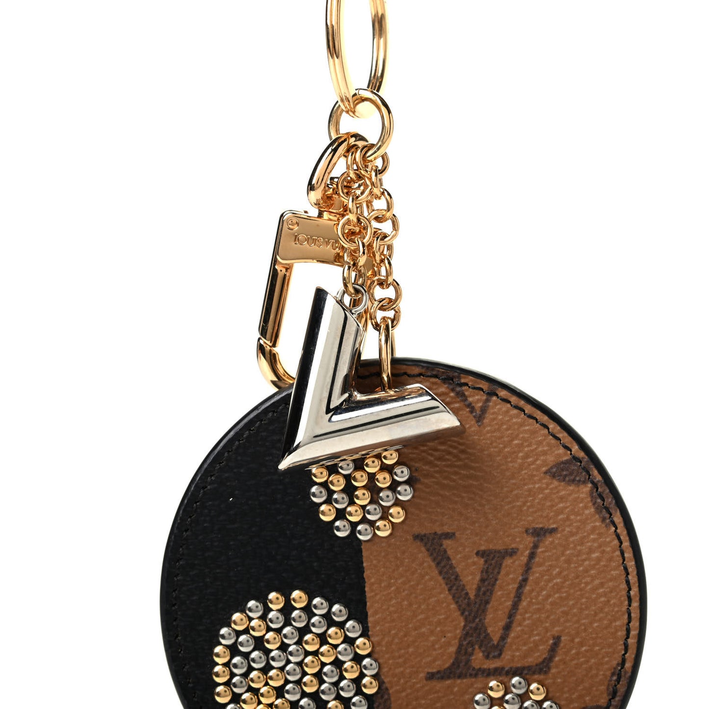 Reverse Monogram Night Lights Bag Charm Key Ring
