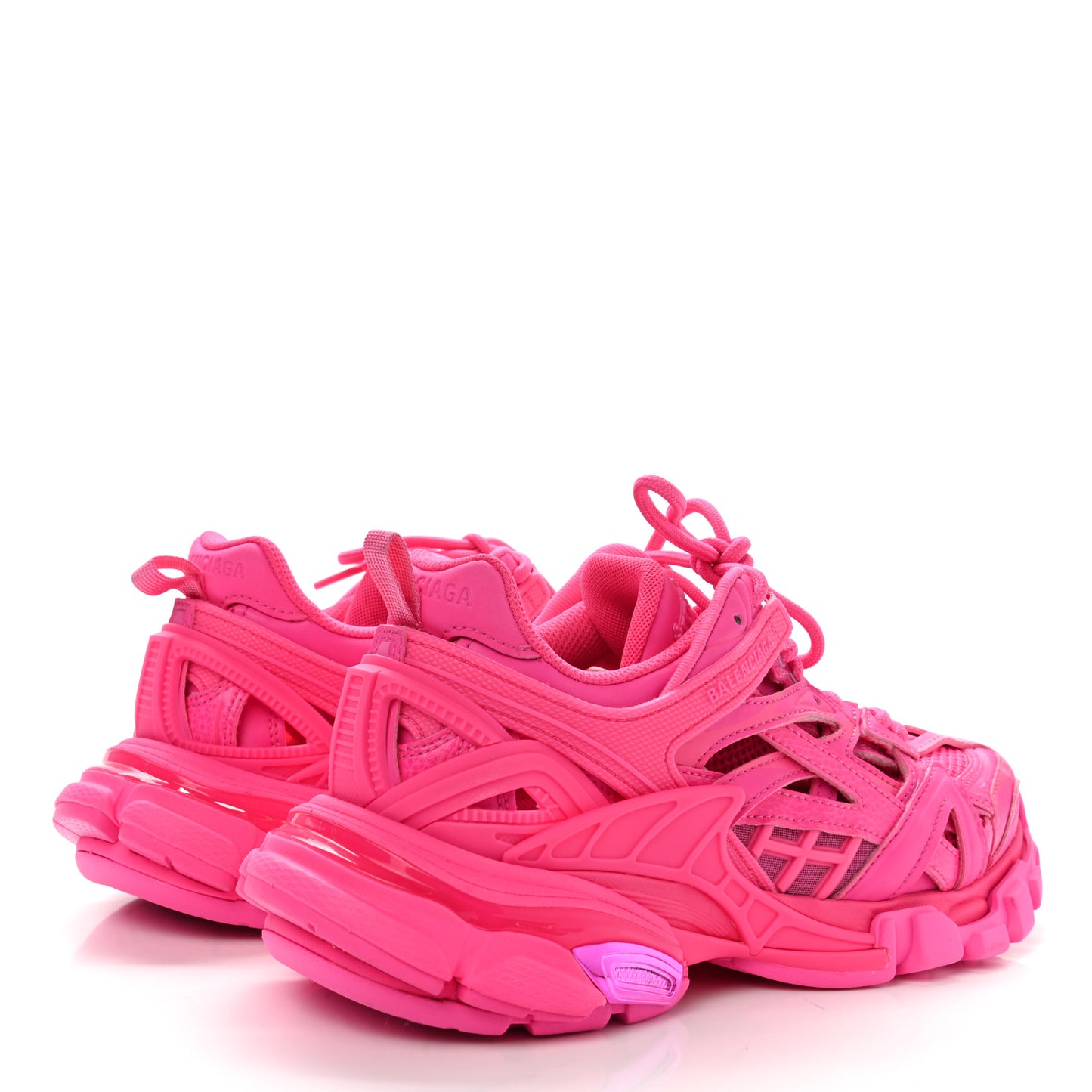 Rubber Mesh Monocolor Womens Track.2 Open Sneakers 36 Fluo Pink