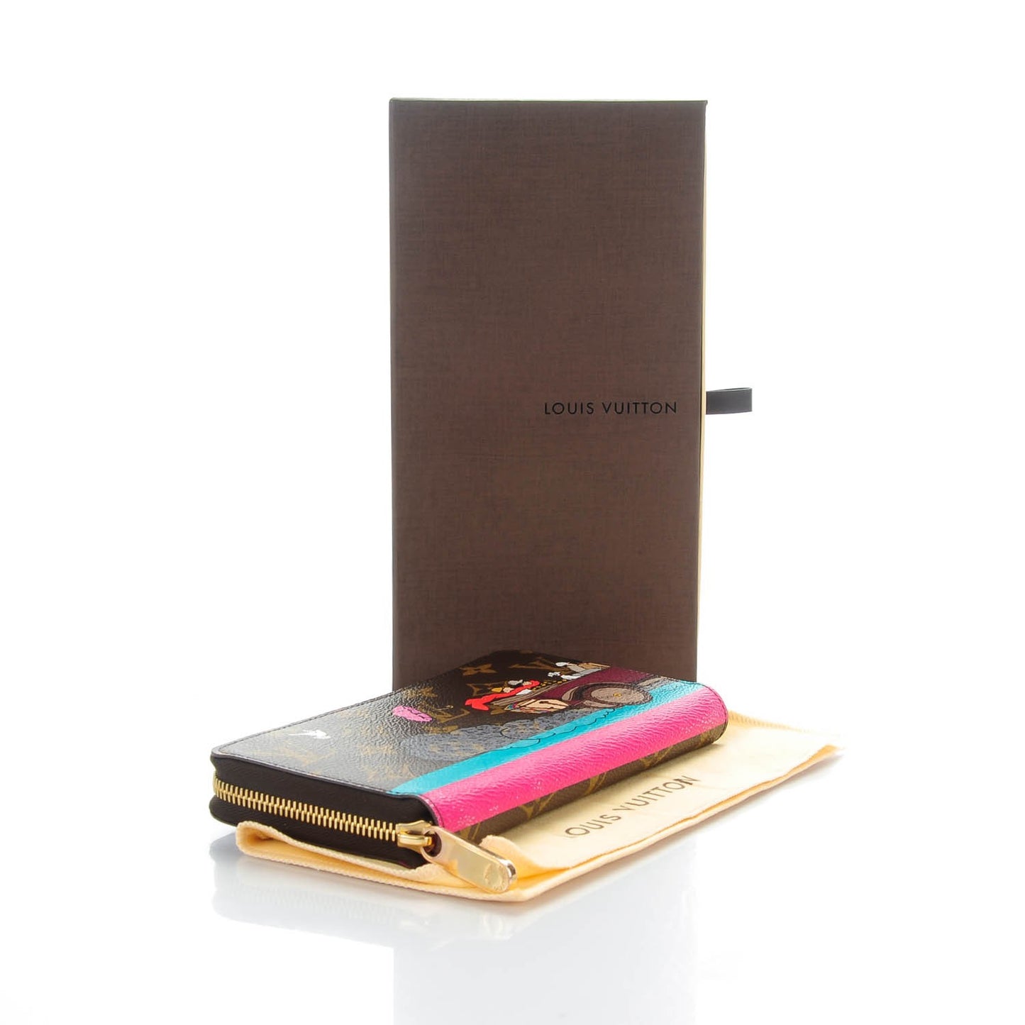 Monogram 2015 Christmas Animation Zippy Wallet Hibiscus