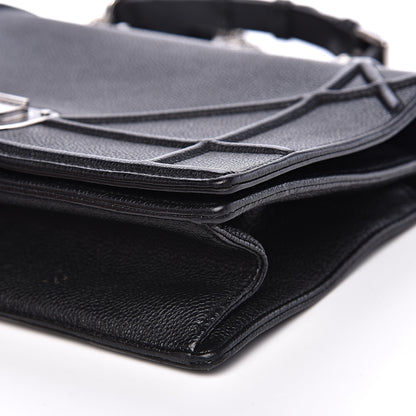 Christian Dior Grained Calfskin Medium Diorama Flap Bag Black 10 of 18