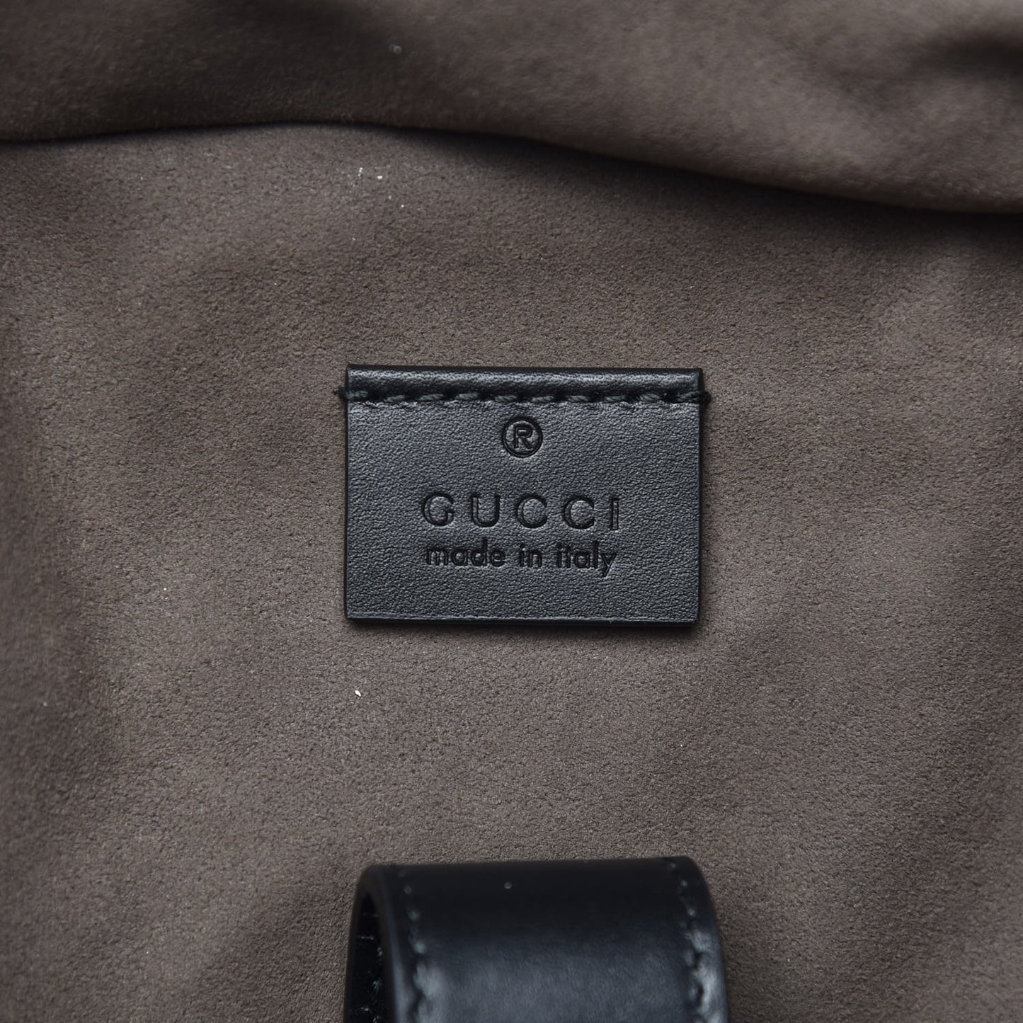 GG Supreme Monogram Medium Backpack Black