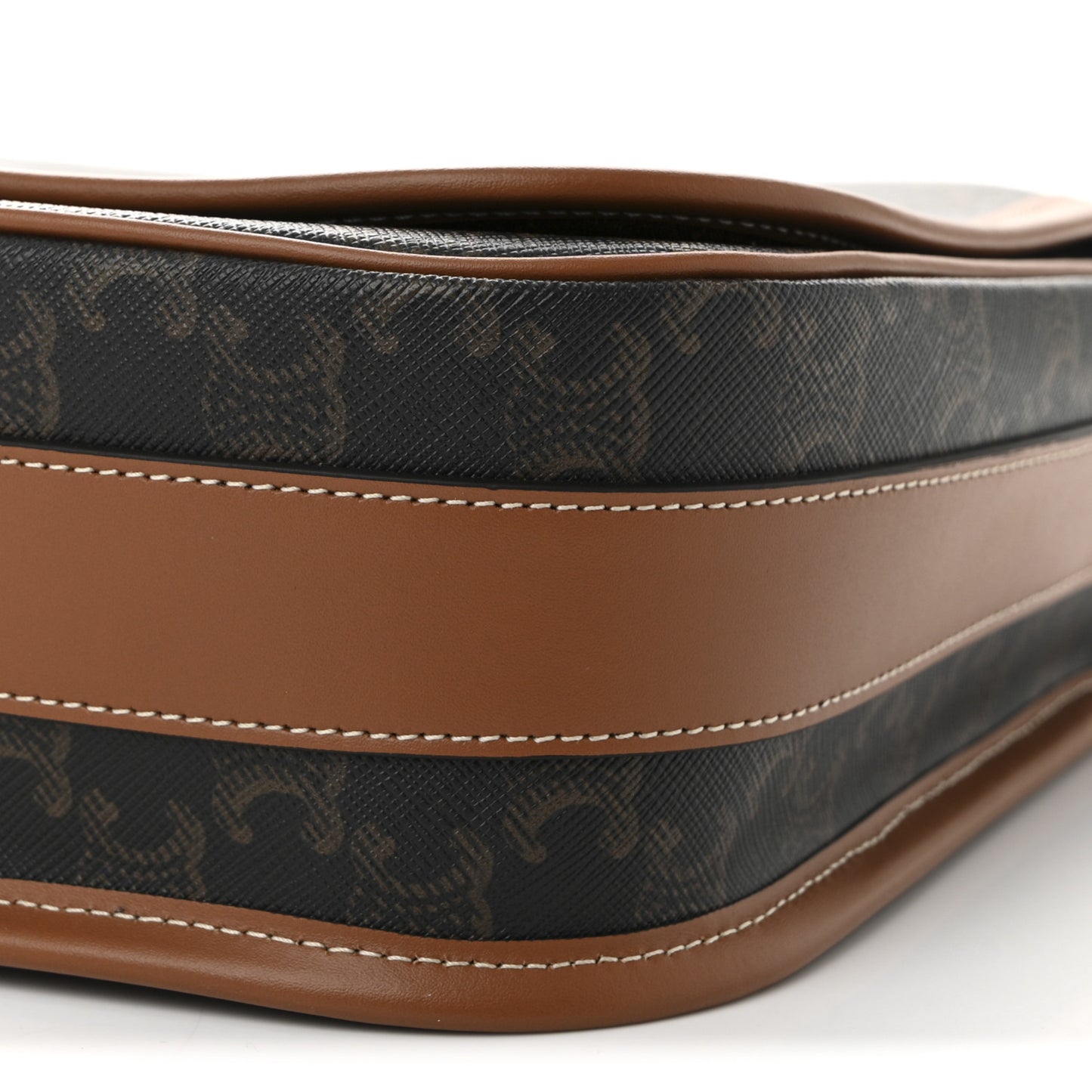 Triomphe Canvas Messenger Folco Bag Tan