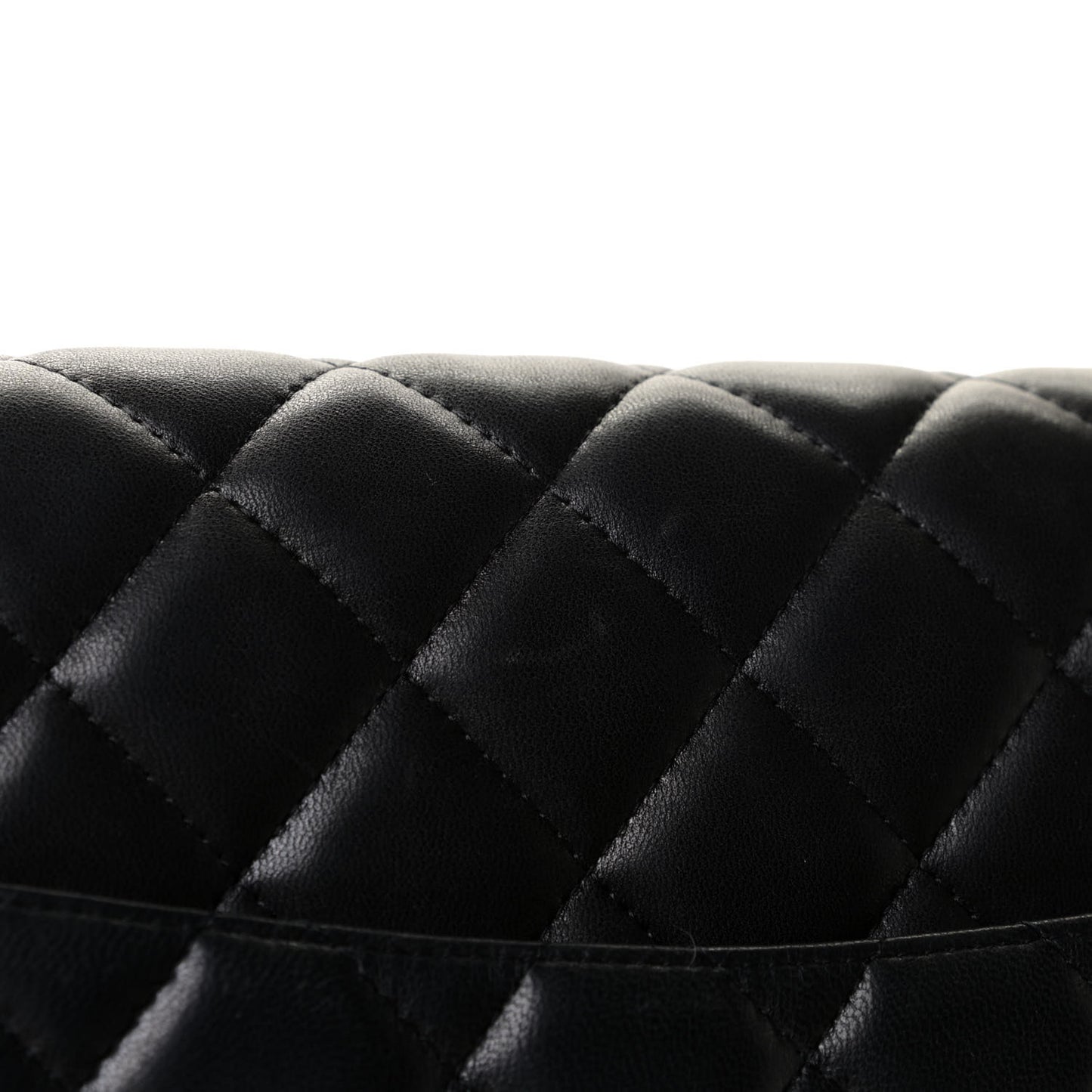 Lambskin Quilted Maxi Single Flap Black