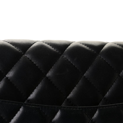 Chanel Lambskin Quilted Maxi Single Flap Black 9 of 11
