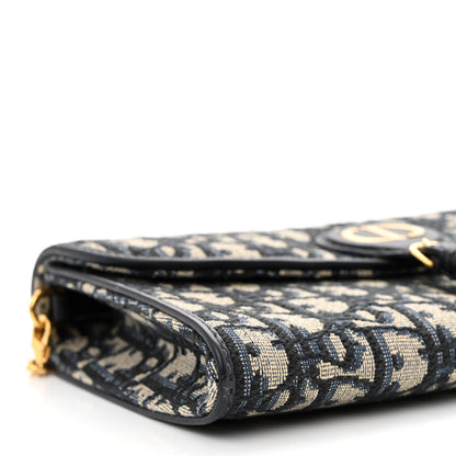 Christian Dior Oblique Bobby East West Pouch With Chain Blue 11 of 14