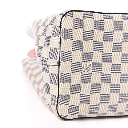 Louis Vuitton Damier Azur Neonoe MM Eau De Rose 5 of 8
