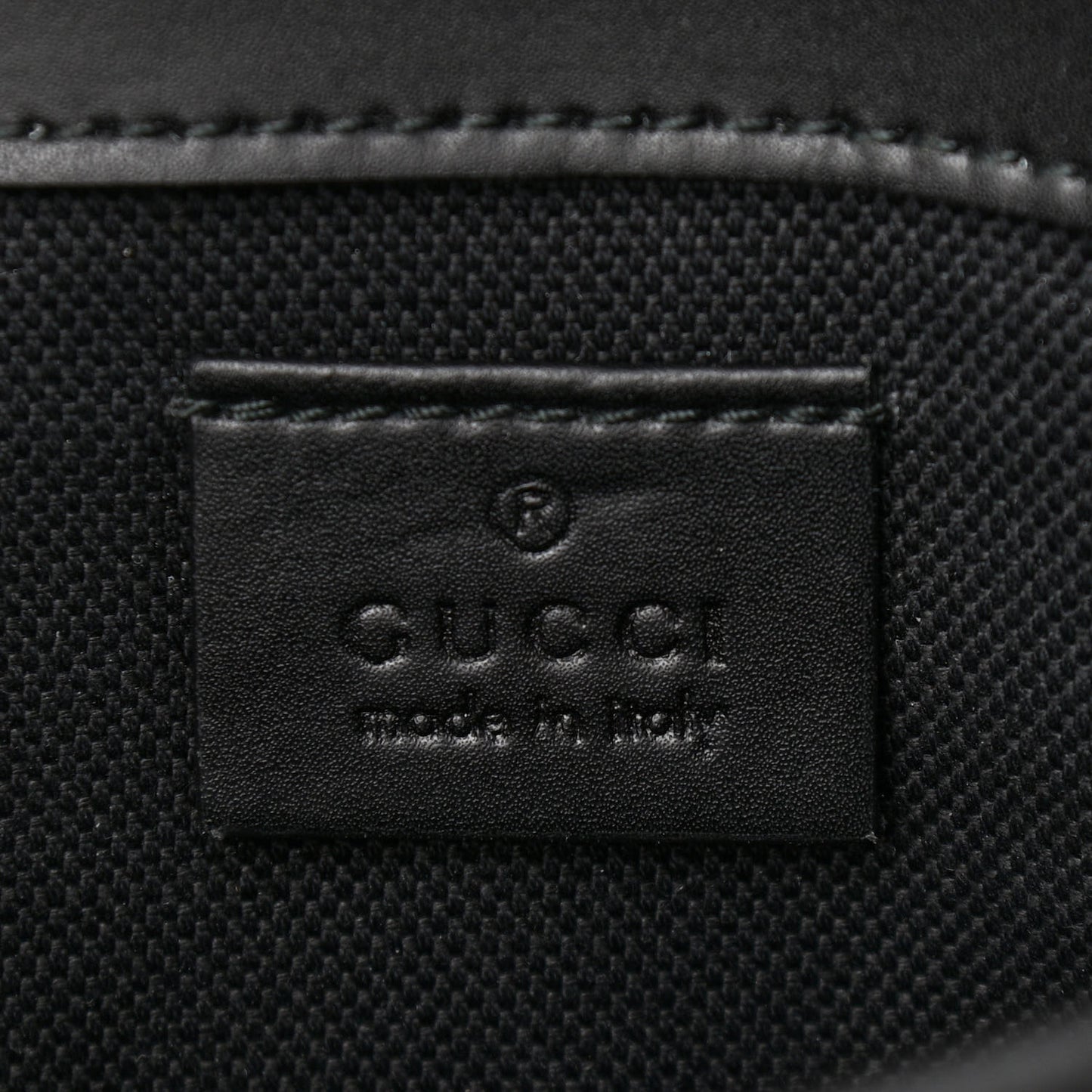 GG Supreme Monogram Web Slim Belt Bag Black Grey
