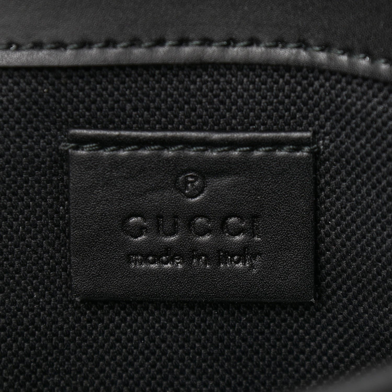 Gucci GG Supreme Monogram Web Slim Belt Bag Black Grey 6 of 11