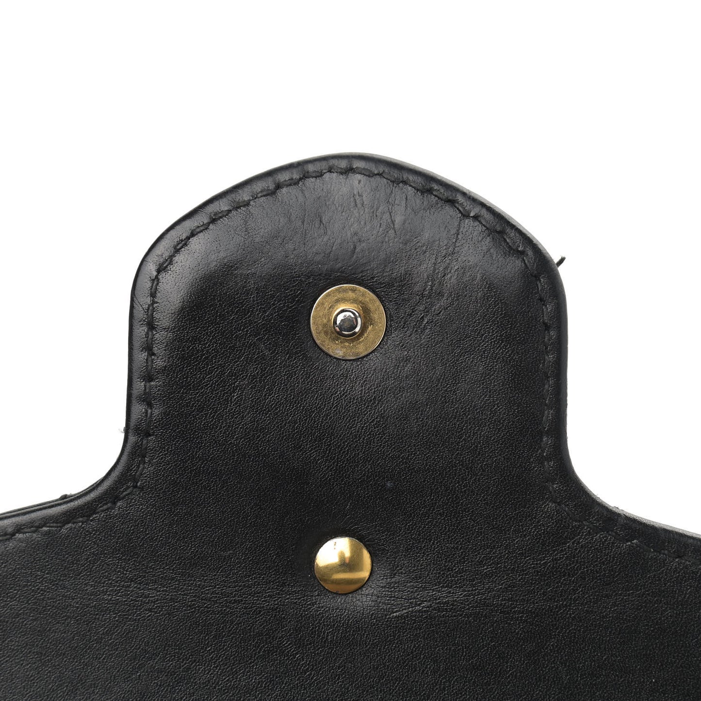 Calfskin Matelasse Mini GG Marmont Chain Wallet Black