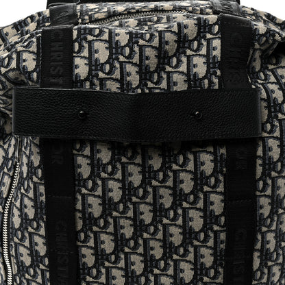 Christian Dior Oblique Calfskin Safari Backpack Navy Blue 8 of 11