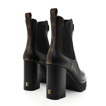 Louis Vuitton LV BEAUBOURG ANKLE BOOT 39 Black 5 of 10