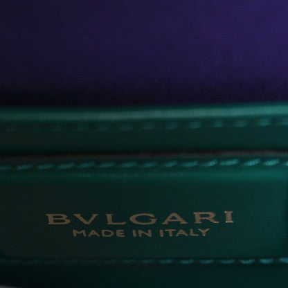 Bulgari Calfskin Small Serpenti Forever Snake Strap Crossbody Bag Emerald Green 6 of 8