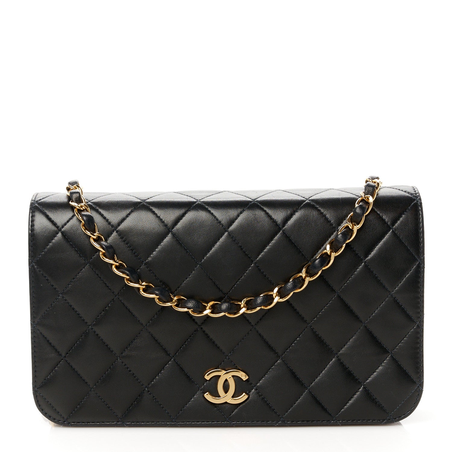 Chanel Lambskin Quilted Small Single Flap Black 1 of 13