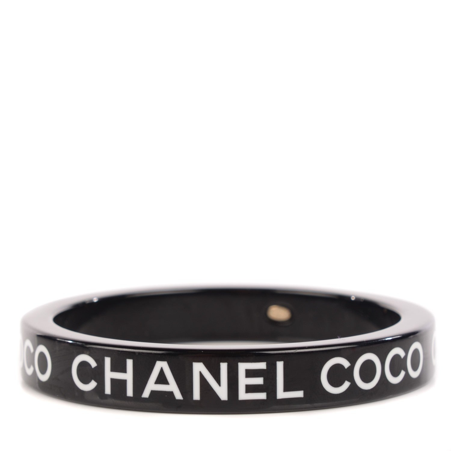 Chanel Resin Coco Bangle Black 1 of 4