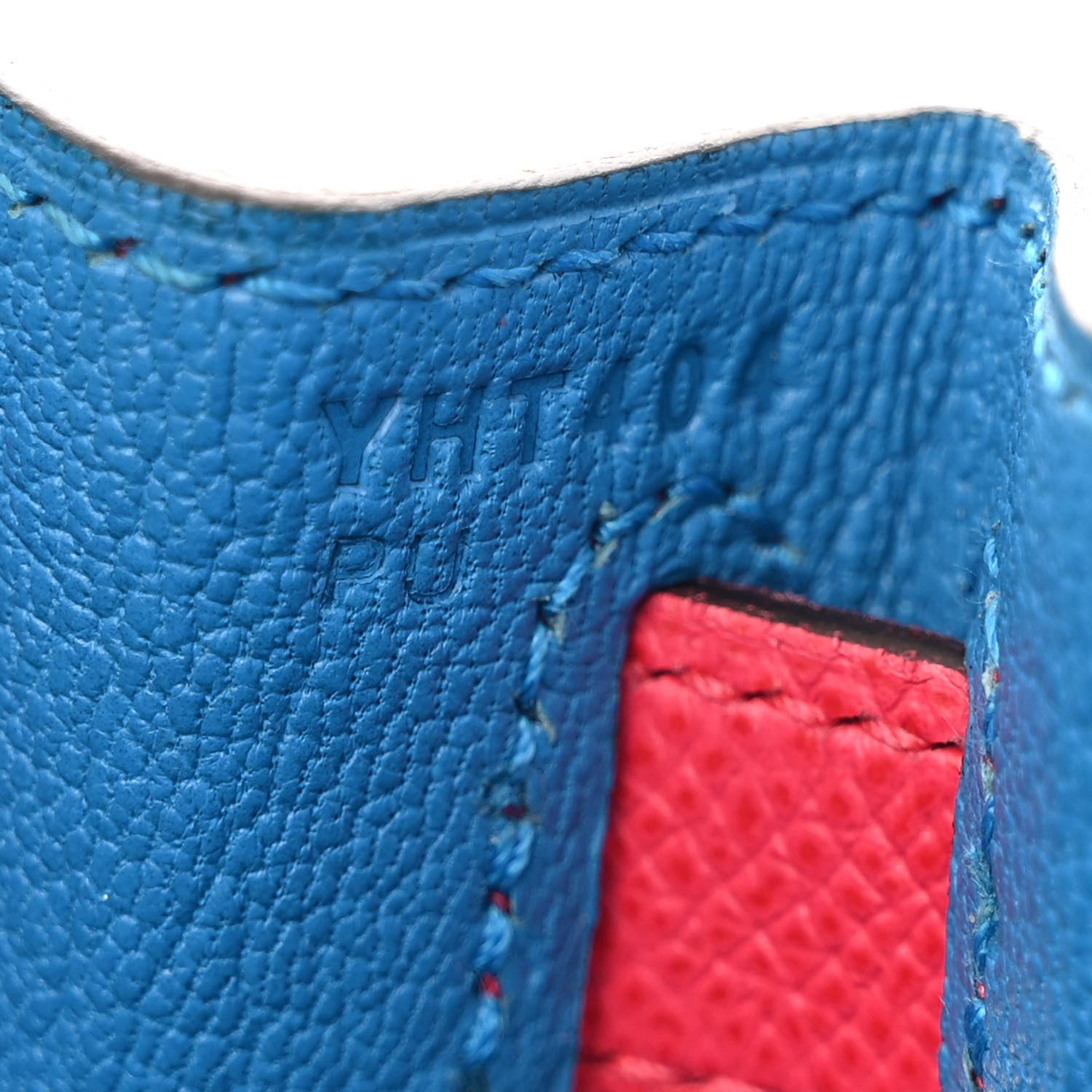 Hermes Epsom Casaque Kelly Sellier 28 Rouge Coeur Rose Extreme Bleu Zanzibar 7 of 12