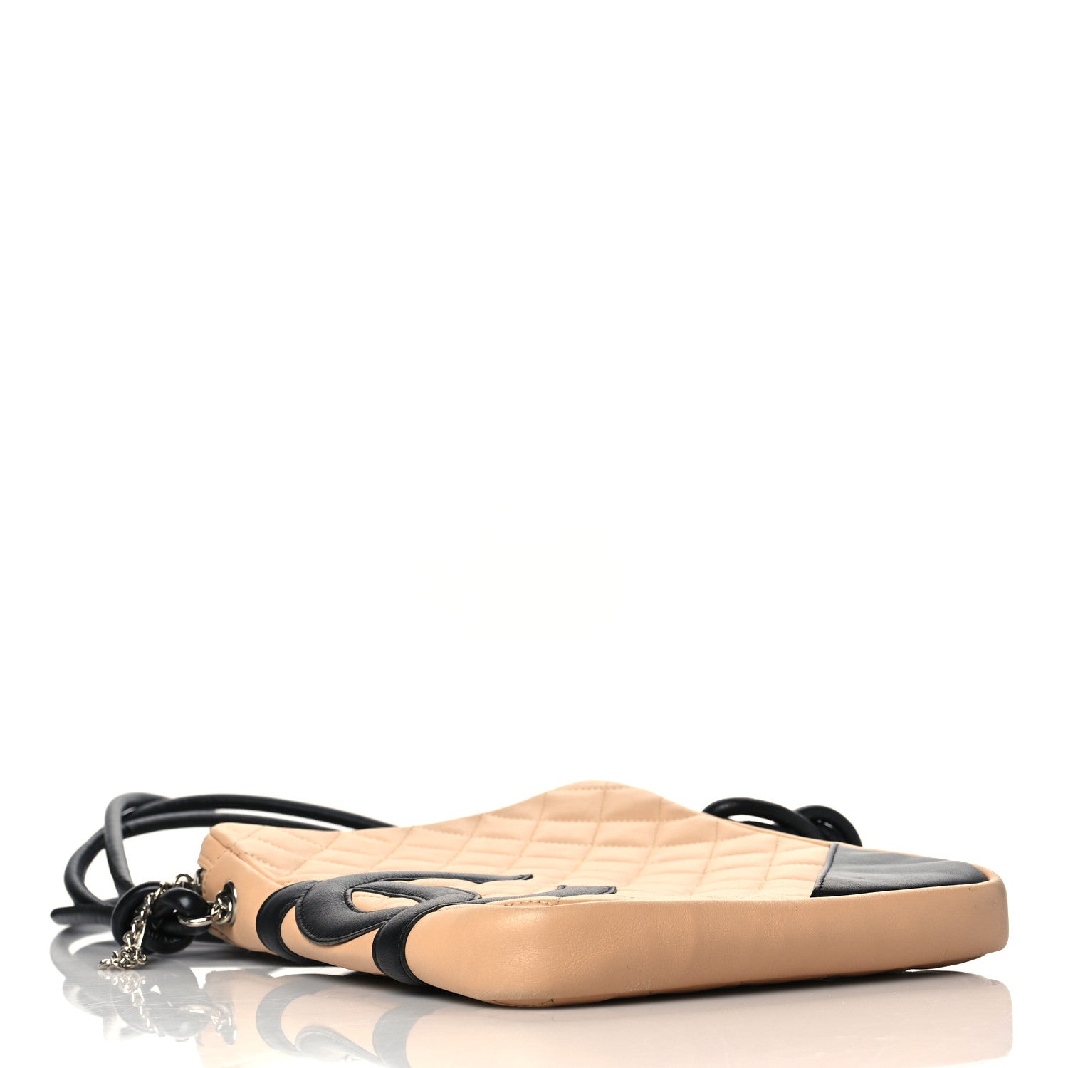 Chanel Calfskin Quilted Medium Cambon Messenger Beige Black 4 of 10