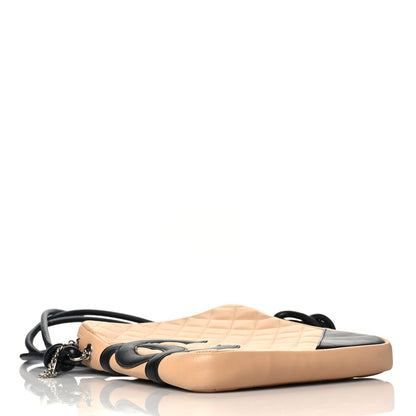 Chanel Calfskin Quilted Medium Cambon Messenger Beige Black 4 of 10