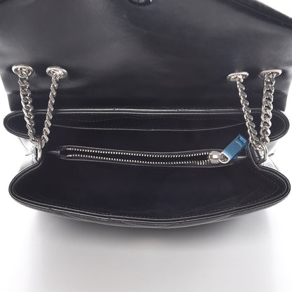 Saint Laurent Calfskin Y Quilted Monogram Small Loulou Chain Satchel Black 5 of 8